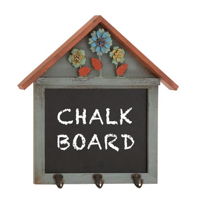 House Chalkboard With Hooks Globe Imports   18134F 