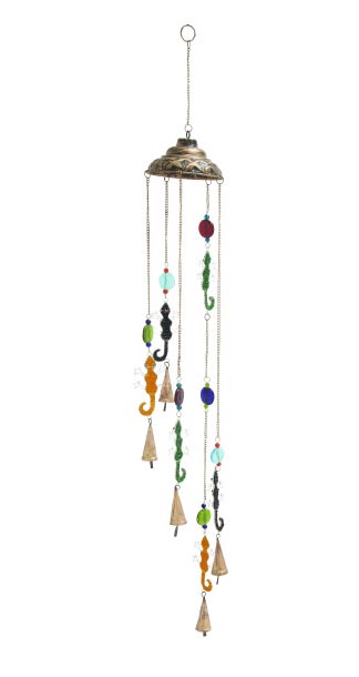 Beaded Lizard Wind Chime - Globe Imports