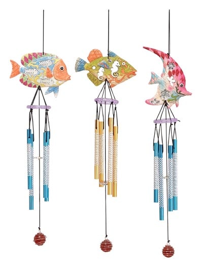 Fish Wind Chime - Globe Imports