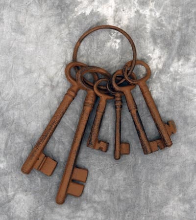 Set of Jailer Keys on Ring - Globe Imports