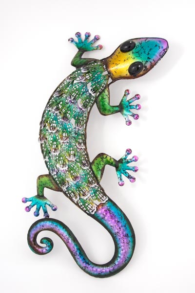 Decorative Metal Wall Lizard - Globe Imports