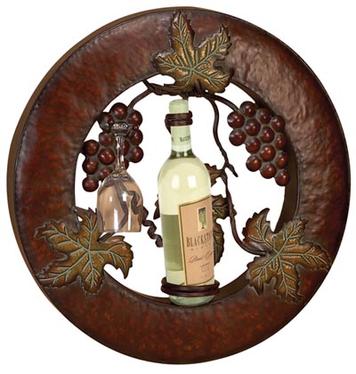 Metal Wall Decor Wine Frame - Globe Imports