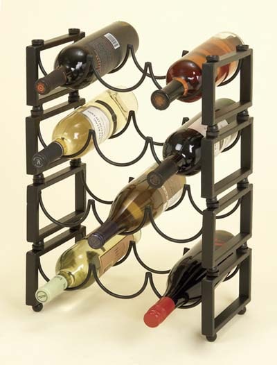 Metal Tiered Wine Rack - Globe Imports