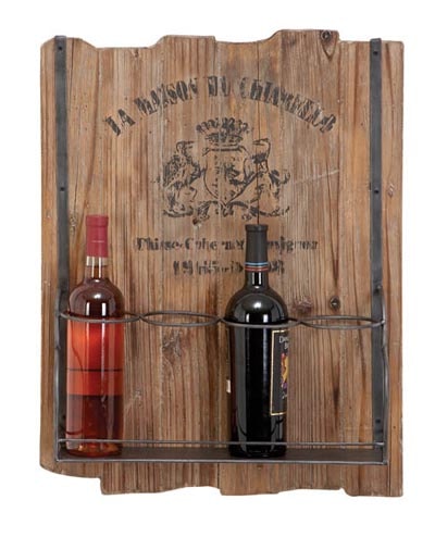 Wood Crate Wall Wine Rack - Globe Imports