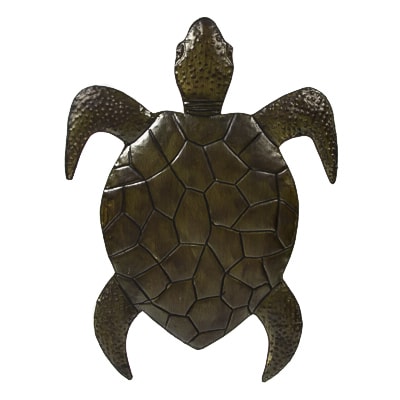 Metal Wall Sea Turtle - Globe Imports