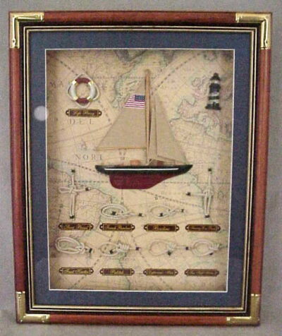 Boat and Knots Shadowbox