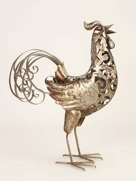 Metal Rooster - Globe Imports