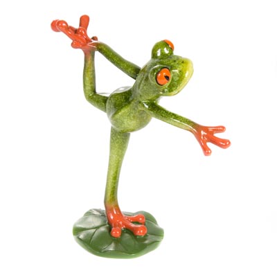 Frog in Lord of the Dance Yoga Position - Globe Imports