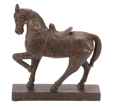 Emperor Warrior Horse Statue - Globe Imports