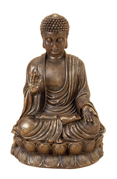 Bronze Colored Buddha - Globe Imports