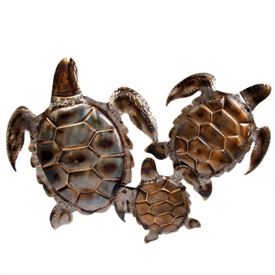 Metal Triple Wall Turtles - Globe Imports