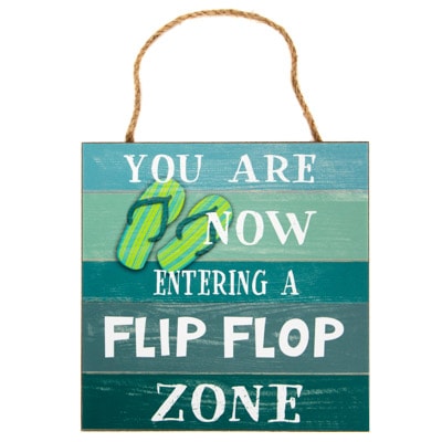 Download Flip Flop Zone Sign Globe Imports