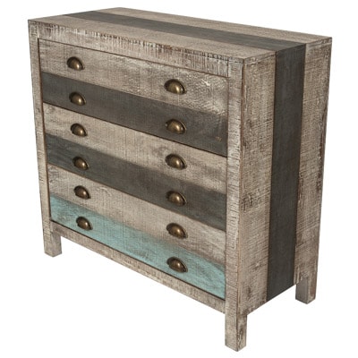 Rustic Multi-Color Cabinet - Globe Imports