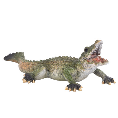 7 1/2 Inch Long Alligator Figurine - Globe Imports