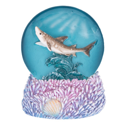 Shark Snow Globe Magnet - Globe Imports